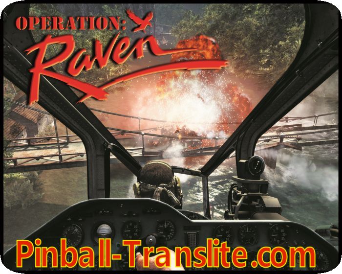 Raven pinball Translite