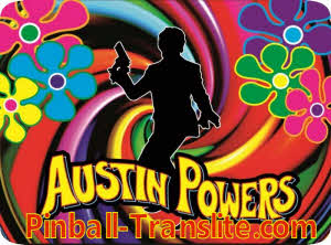Pinball Austin Powers Translite Stern