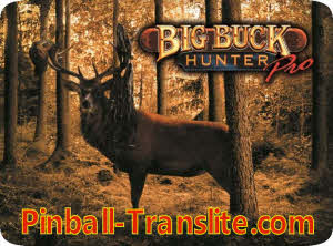 Big Buck Hunter Alternative Replacement Translite