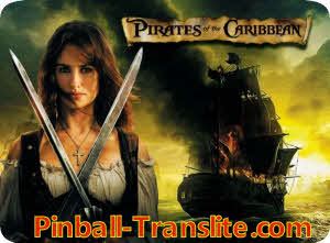 Pirates of the caribbean Alternative Replacement Translite